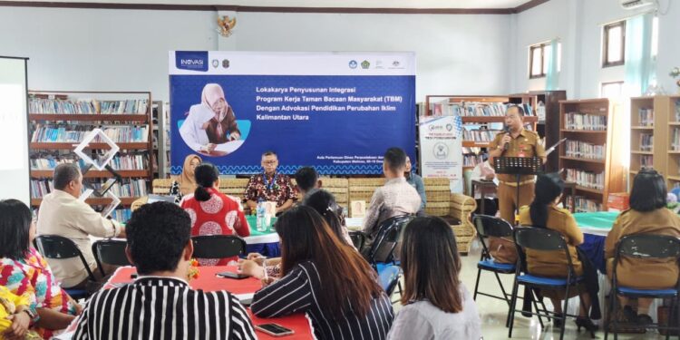 Peduli Lingkungan, Dispusip Malinau Gelar Lokakarya Penyusunan Integrasi Program Kerja TBM dengan Advokasi Pendidikan Perubahan Iklim
