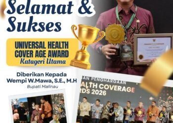 Satu-satunya di Kaltara, Pemkab Malinau Raih UHC Awards 2026 Kategori Utama