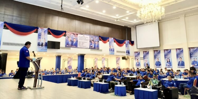 Momen Rakerda Partai Demokrat Kaltara, Yansen TP Dorong Politik Berbasis Pembangunan Manusia