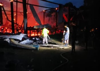 Kebakaran di Peso Hanguskan Lamin Adat dan Tiga Rumah