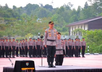 Pimpin Upacara Hari Kesadaran Nasional, Wakapolda Kaltara Tekankan Tiga Nilai Utama