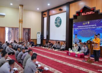 Teguhkan Keimanan dan Ketakwaan Personel Polri, Polda Kaltara Peringati Isra Mikraj Nabi Muhammad SAW