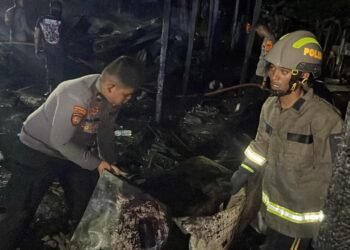 Kerahkan Belasan Personel dan Kendaraan Taktis Karhutla, Ditsamapta Polda Kaltara Bantu Padamkan Kebakaran di Tanjung Selor