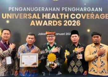 Beri Perlindungan Kesehatan Menyeluruh kepada Masyarakat, Pemkab Tana Tidung Terima UHC Awards 2026
