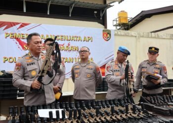 Pastikan Layak Pakai dan Sesuai Standar Operasional, Polda Kaltara Cek Ratusan Senpi dari Enam Satker