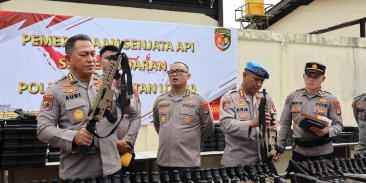 Pastikan Layak Pakai dan Sesuai Standar Operasional, Polda Kaltara Cek Ratusan Senpi dari Enam Satker