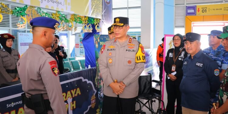 Kapolda Kaltara Bersama Walikota Tarakan Tinjau Pos Pengamanan dan Pelayanan Operasi Ketupat Kayan 2026