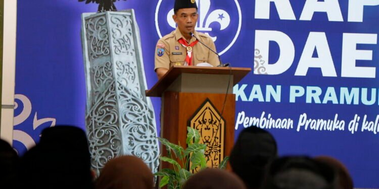 Sekprov Buka Rakerda Gerakan Pramuka Kwarda Kaltara 2026