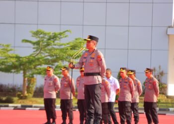 Perdana Pimpin Apel sebagai Wakapolda Kaltara, Brigjen Pol Yusuf Tekankan Tiga Hal Penting