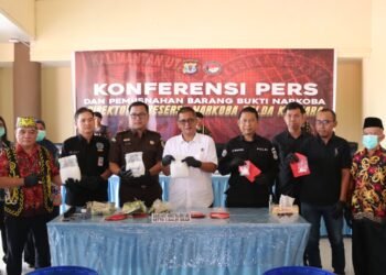 Polda Kaltara Tetapkan 100 Laki-laki dan 4 Perempuan Tersangka Kasus Narkoba