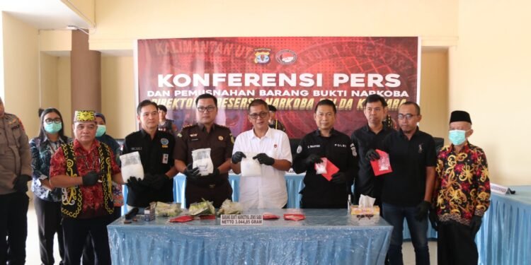 Polda Kaltara Tetapkan 100 Laki-laki dan 4 Perempuan Tersangka Kasus Narkoba