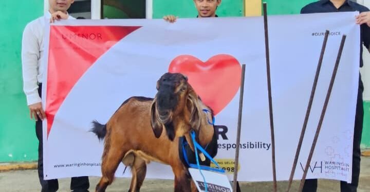 Bagian dari Program CSR,  Luminor Hotel Tanjung Selor Serahkan Bantuan Hewan Kurban