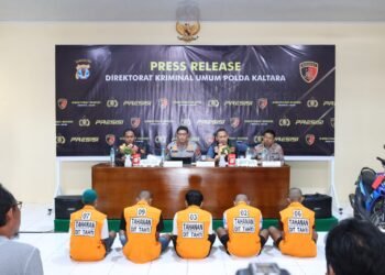Selama Januari hingga Mei 2026, Polda Kaltara Berhasil Ungkap 58 Kasus Curat, Curas dan Curanmor