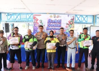 Sambut Hari Bhayangkara ke-80, Kapolda Kaltara Hadiri “Polantas Menyapa” Bersama Mitra Ojol