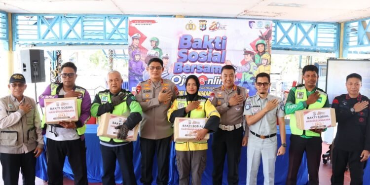 Sambut Hari Bhayangkara ke-80, Kapolda Kaltara Hadiri “Polantas Menyapa” Bersama Mitra Ojol