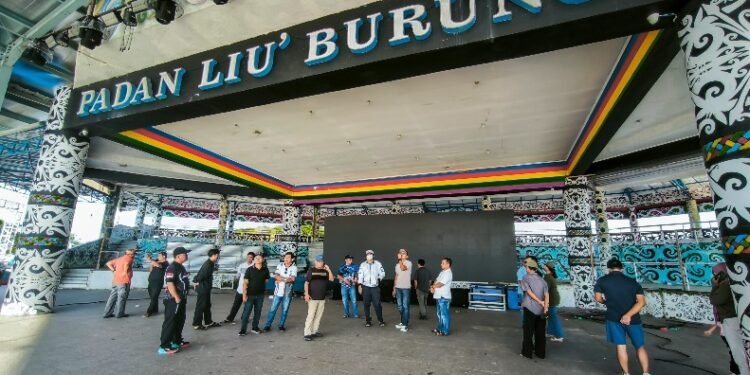 Mulai ditata, Panggung Budaya Padan Liu’ Burung Jadi Arena Utama MTQ Kaltara 2026