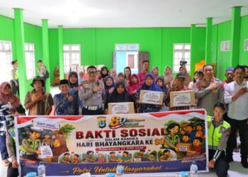 Ditlantas Polda Kaltara Gelar Bakti Sosial Sambut HUT Bahayangkara ke-80