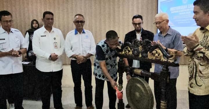 Hadiri Muscab ke-9, Bupati Sebut Gapensi Mitra Strategis Pemkab Bulungan