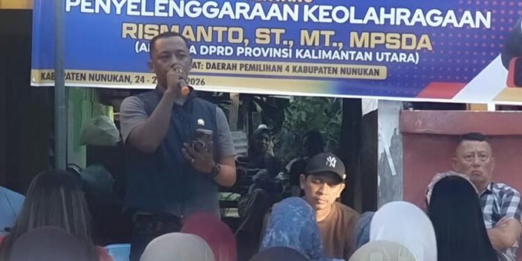 Sosper Perda Penyelenggaraan Keolahragaan dan Pendidikan, Anggota DPRD Kaltara Rismanto sambangi Nunukan
