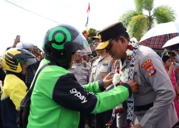 Pindah Tugas ke Polda Sumbar, Komunitas Ojol Tanjung Selor Lepas Kepergian Irjen Pol. Djati Wiyoto Abadhy