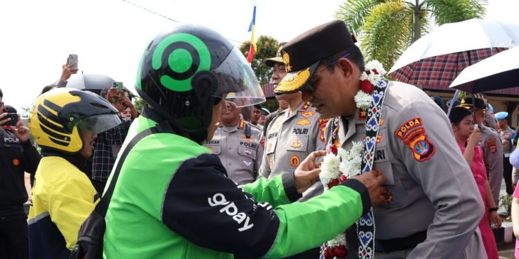 Pindah Tugas ke Polda Sumbar, Komunitas Ojol Tanjung Selor Lepas Kepergian Irjen Pol. Djati Wiyoto Abadhy