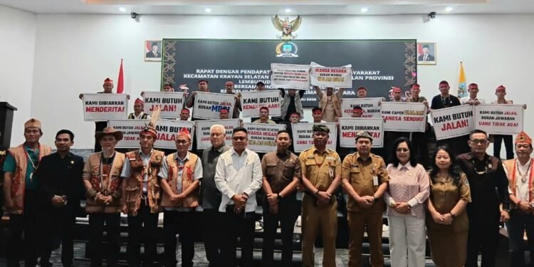 RDP dengan Masyarakat Krayan, DPRD Kaltara Komitmen Kawal Aspirasi Pembangunan Infrastruktur Perbatasan