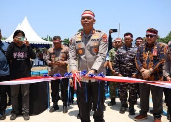Kapolda Kaltara Agus Wijayanto Resmikan Jembatan Merah Putih Presisi di Kota Tarakan