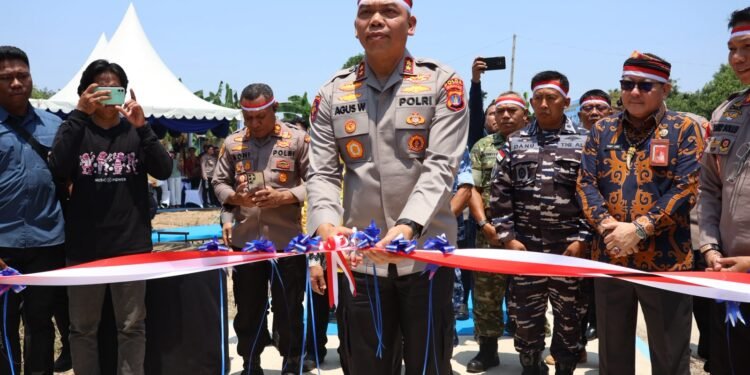 Kapolda Kaltara Agus Wijayanto Resmikan Jembatan Merah Putih Presisi di Kota Tarakan