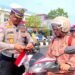 Polantas Karib Semarakkan HUT ke-81 RI, Ditlantas Polda Kaltara Bagikan 5.000 Bendera Merah Putih