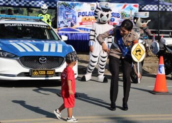 Polantas Karib Expo dan CFD Semarakkan HUT Ke-71 Polantas di Tepian Sungai Kayan