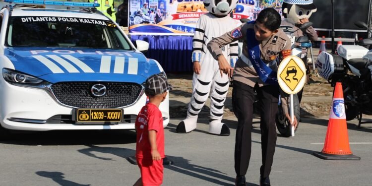 Polantas Karib Expo dan CFD Semarakkan HUT Ke-71 Polantas di Tepian Sungai Kayan