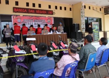Polres Malinau Ungkap Kasus Curanmor, 13 Motor Berhasil Ditemukan dan Diamankan