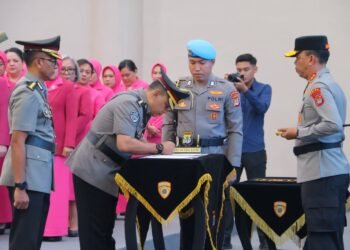 Sertijab di Polda Kaltara, Irwasda dan Kabid TIK Berganti
