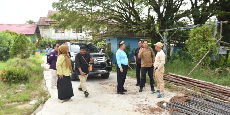 Kunker di Pulau Bunyu, Bupati Bulungan Tinjau Pembangunan Infrastruktur