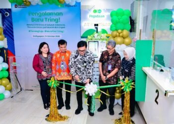 Satu Tahun Tring!: ATM Emas hadir di Kantor PT Pegadaian (Persero) Cabang Damai, Balikpapan