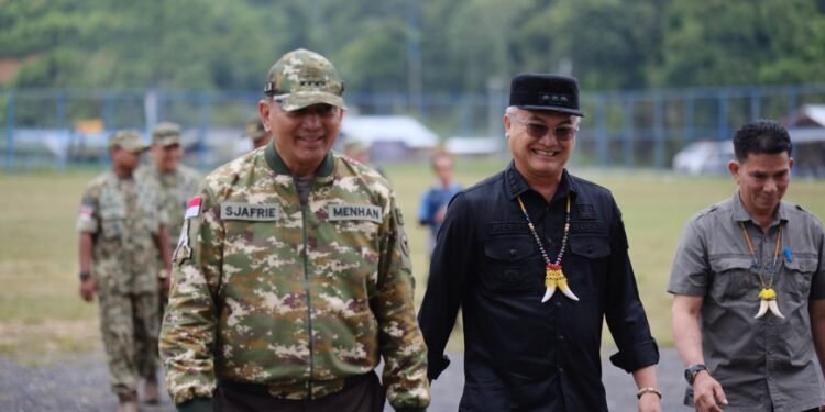 Sambut Menhan RI, Bupati Malinau sampaikan soal Infrastruktur dan Ketahanan Pangan Perbatasan